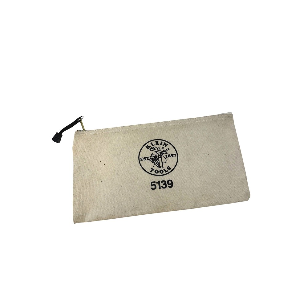 Klein Tools 5139 Canvas Zipper Pouch 12.5x7